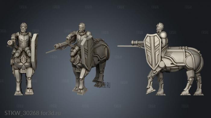 Atlantean Knight stl model for CNC