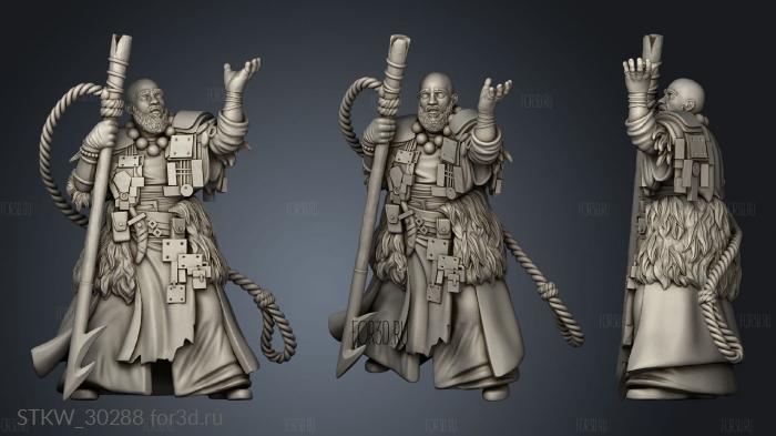 Oceanic Community Shaman stl model for CNC