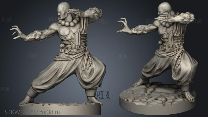 sino siberian mandateigins monadist monk alpha stl model for CNC