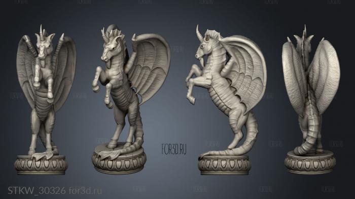 dragon chess horse knight stl model for CNC