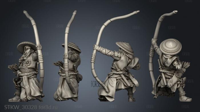 Dragon Empire Ashigaru Bow stl model for CNC