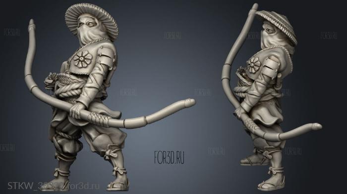 Dragon Empire Ashigaru Bow stl model for CNC