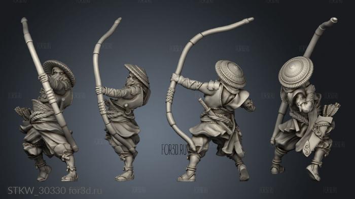 Dragon Empire Ashigaru Bow stl model for CNC