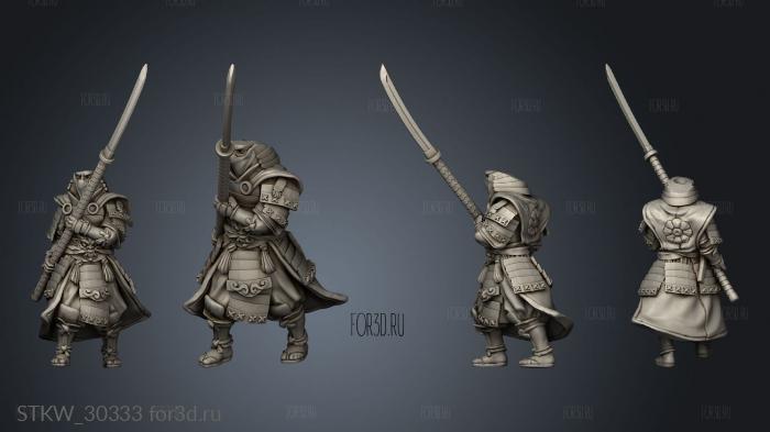 Dragon Empire Ashigaru stl model for CNC