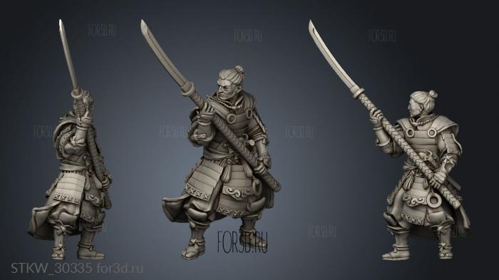 Dragon Empire Ashigaru stl model for CNC