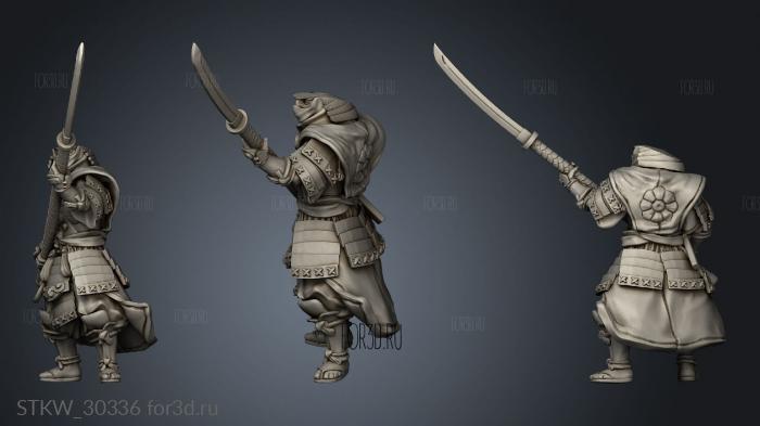 Dragon Empire Ashigaru stl model for CNC