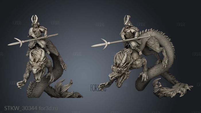 Dragon Empire Cavalry alone stl model for CNC