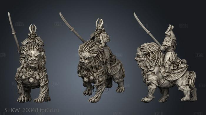 Dragon Empire Komainu stl model for CNC