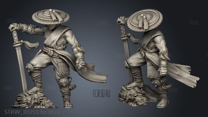 Dragon Empire Samurai stl model for CNC