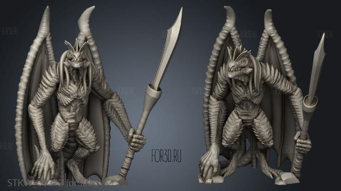 Dragon Fiend stl model for CNC