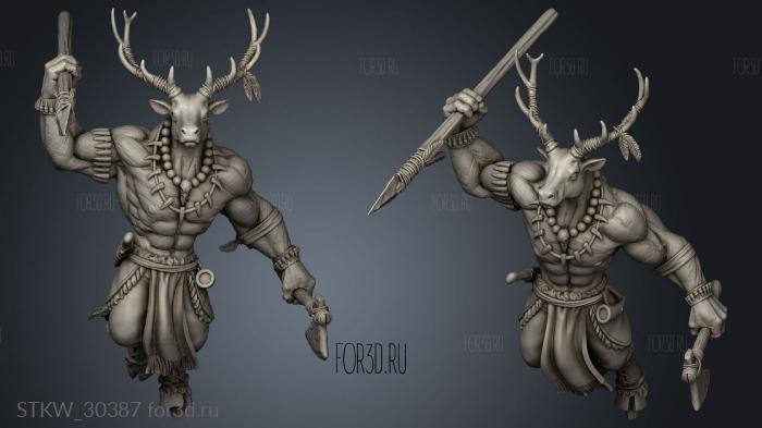 Dragon Trapper Stag Minotaur Boi stl model for CNC