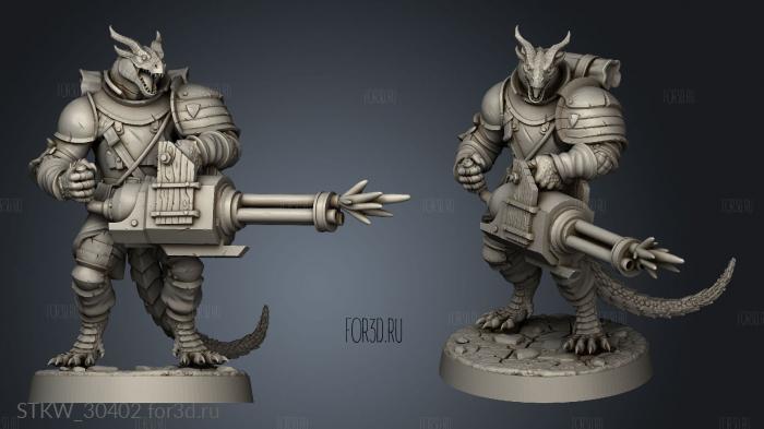 Dragon War Annihilators Male Burn stl model for CNC