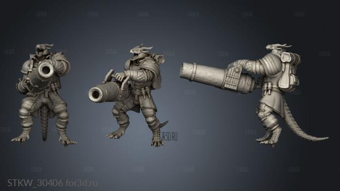 Dragon War Annihilators Male Burn stl model for CNC