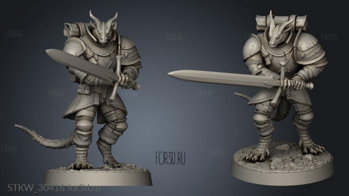 Dragon War Draxi Soldiers Male Born stl model for CNC