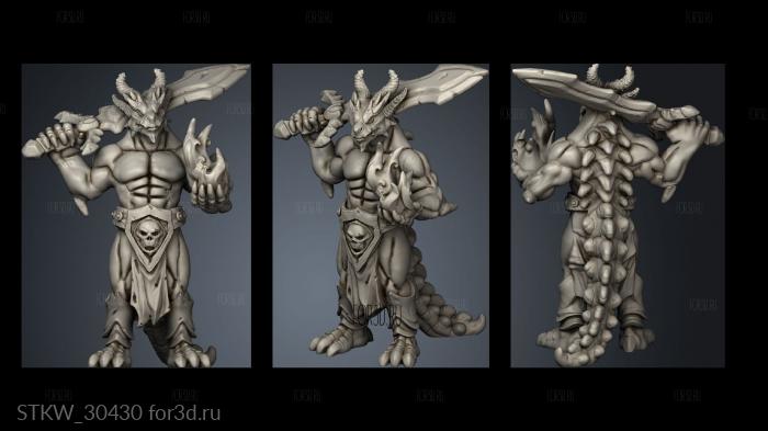 Dragonborn stl model for CNC