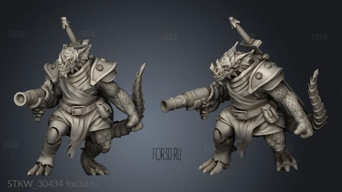 Dragonborn Artificer stl model for CNC