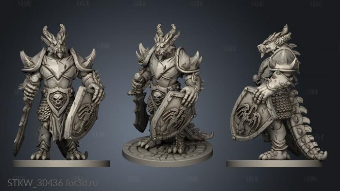 Dragonborn Base stl model for CNC