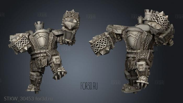 Dragon Dwarven Death Guardian stl model for CNC