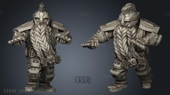 Dragon Dwarven Lines stl model for CNC