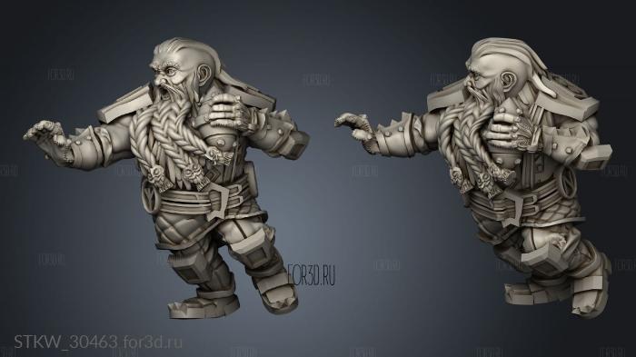 Dragon Dwarven Runners Runner stl model for CNC