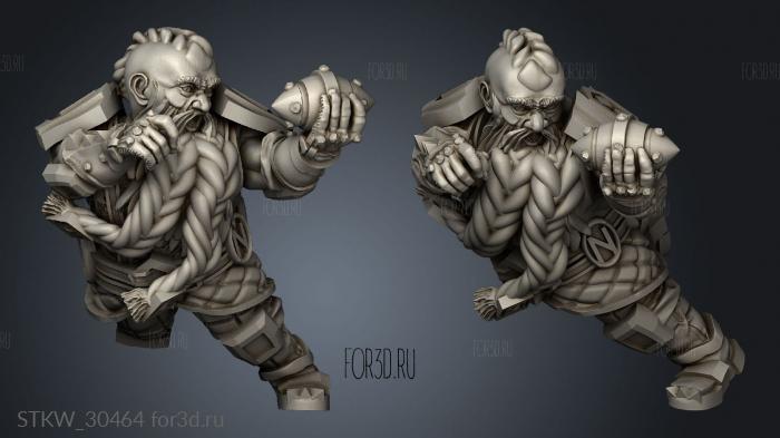 Dragon Dwarven Runners Runner stl model for CNC