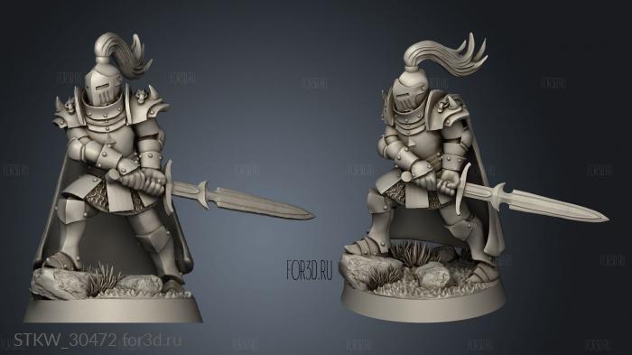 Andon Gildermere Human Paladin Fighter Male stl model for CNC