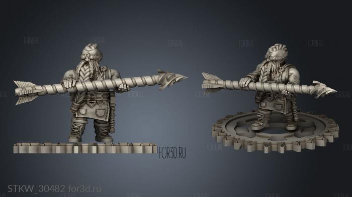 Ballista Dwarven Holds Balista stl model for CNC