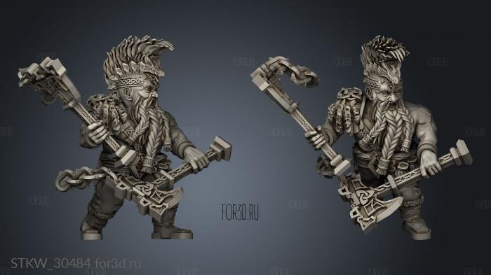 Dragon Dwarf Seekers stl model for CNC