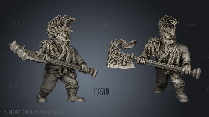 Dragon Dwarf Seekers stl model for CNC