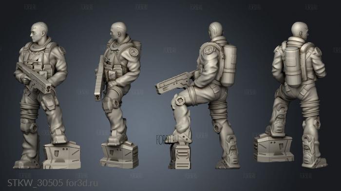 Drake Unit Hazmat Cyborg stl model for CNC