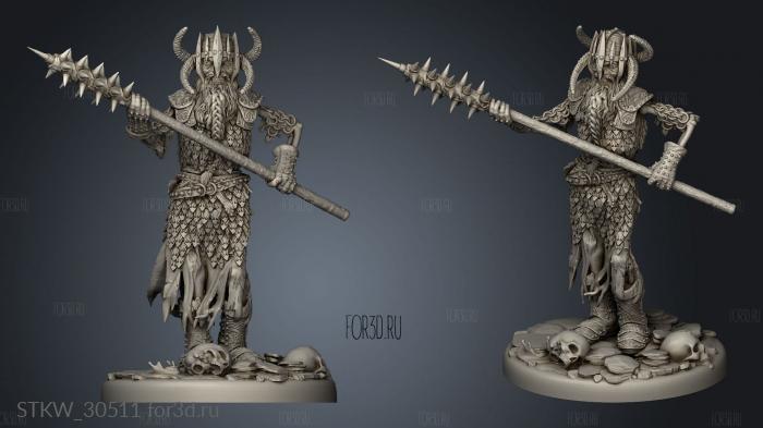 draugr king olaf stl model for CNC