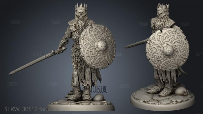 draugr king olaf stl model for CNC