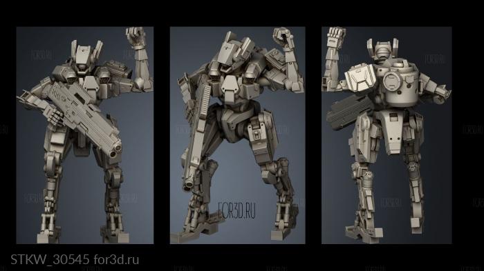 ADVANCE BATTLE DROID REDEEMER UNIT stl model for CNC