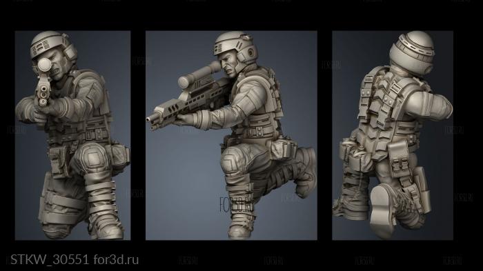 SPACE BORNE INFANTRY 3d stl модель для ЧПУ