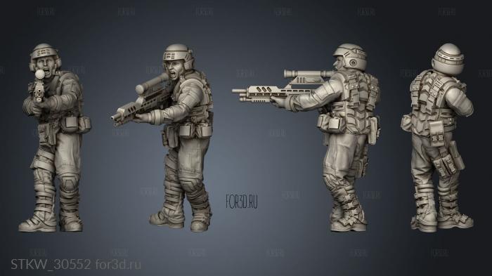 SPACE BORNE INFANTRY 3d stl модель для ЧПУ