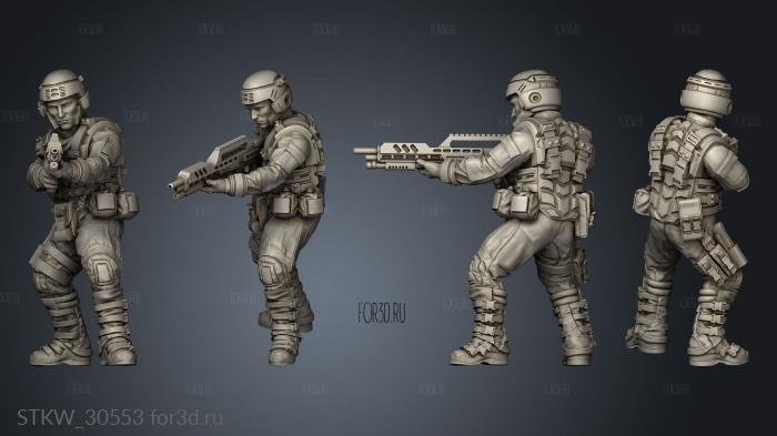 SPACE BORNE INFANTRY 3d stl модель для ЧПУ