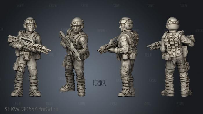 SPACE BORNE INFANTRY 3d stl модель для ЧПУ