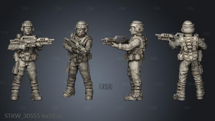 SPACE BORNE INFANTRY 3d stl модель для ЧПУ