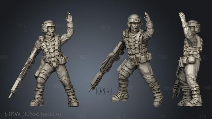 SPACE BORNE INFANTRY 3d stl модель для ЧПУ