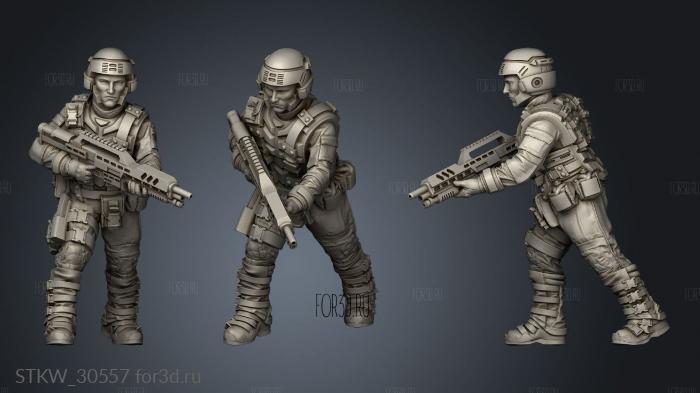 SPACE BORNE INFANTRY 3d stl модель для ЧПУ