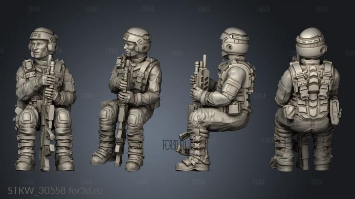 SPACE BORNE INFANTRY MANET FAST ATTACK BACK PASSENGER 3d stl модель для ЧПУ