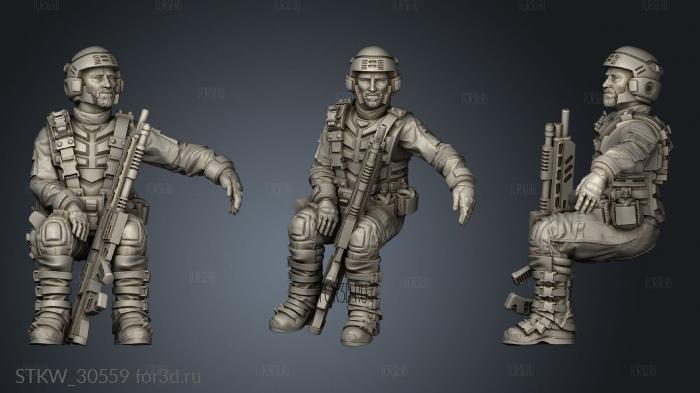 SPACE BORNE INFANTRY MANET FAST ATTACK BACK PASSENGER 3d stl модель для ЧПУ