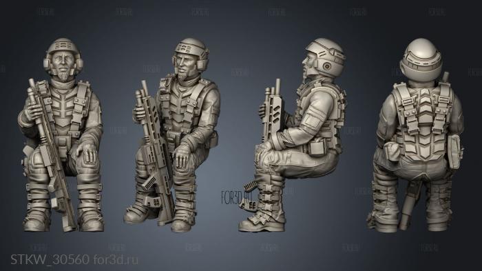 SPACE BORNE INFANTRY MANET FAST ATTACK BACK PASSENGER MIDDLE 3d stl модель для ЧПУ