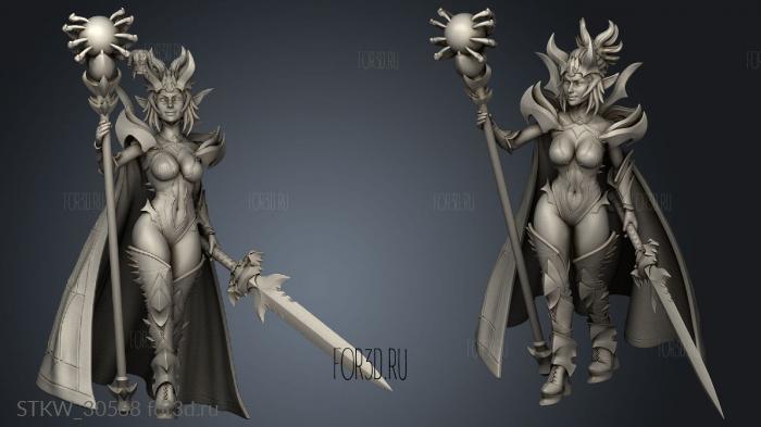 drow sorceress elite sorceress elite stl model for CNC