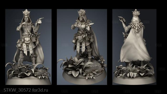 Druid Female stl model for CNC