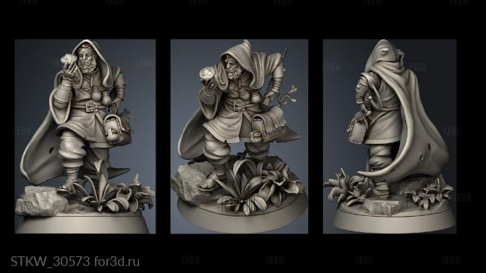 Druid Male stl model for CNC