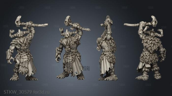 Dark Forest DF Druid in wood mask stl model for CNC