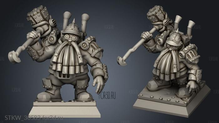 Steamcity guard square 3d stl модель для ЧПУ