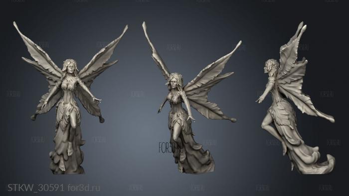 Dryad Flying stl model for CNC