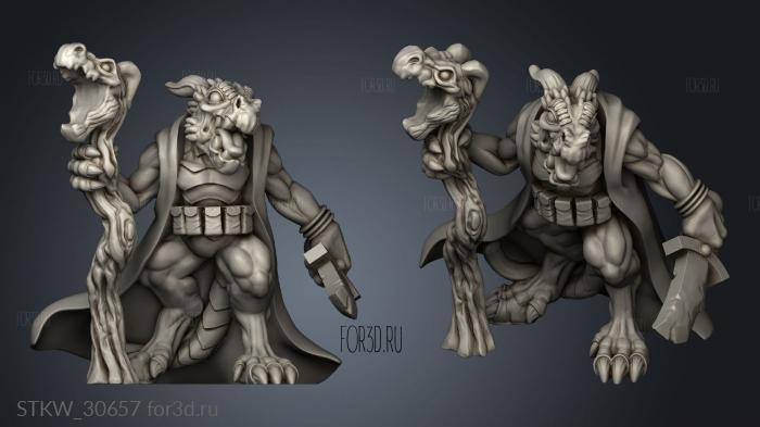 Shadow Druid stl model for CNC